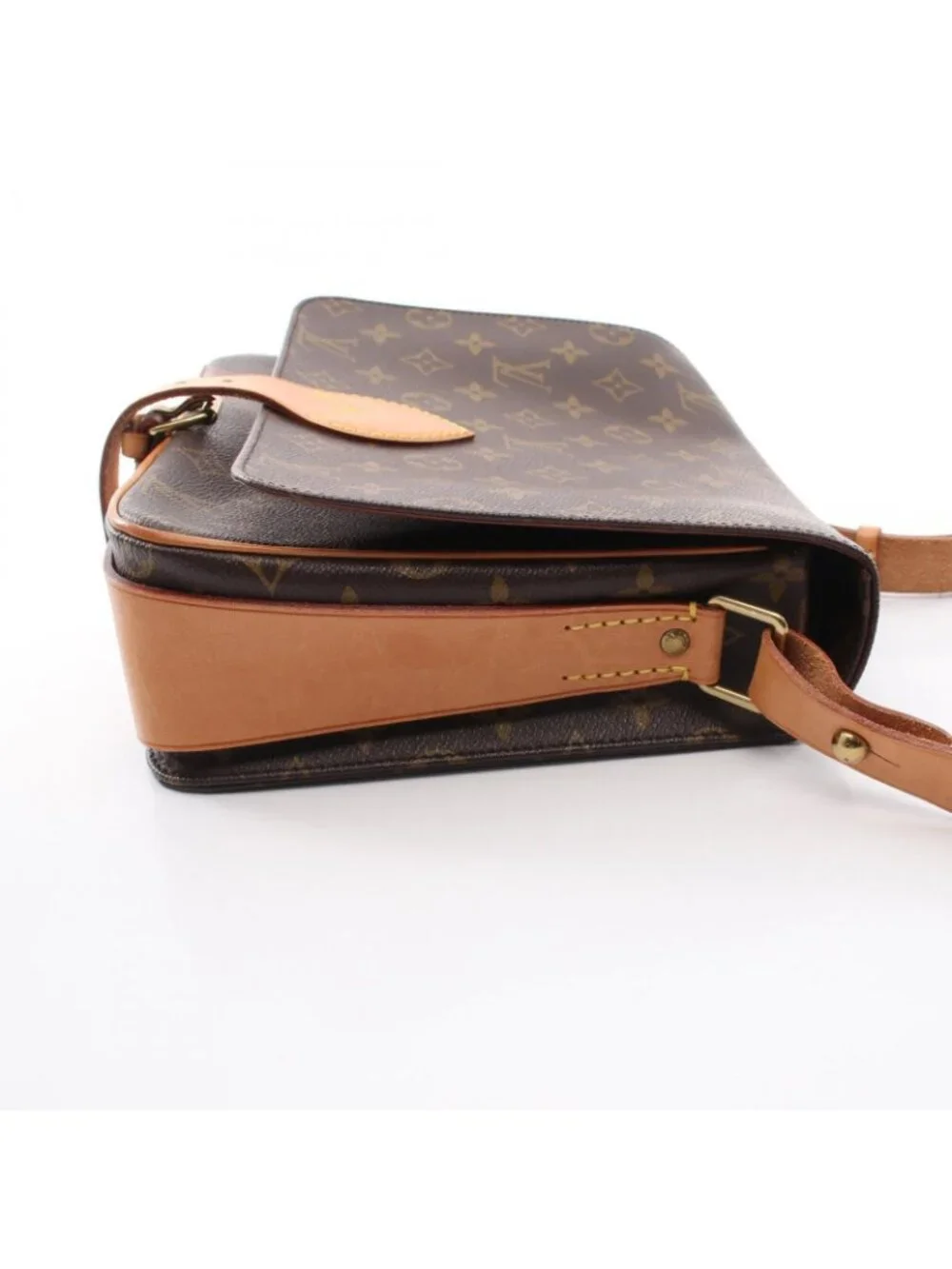 Louis Vuitton Shoulder Bag Cartouchiere GM Canvas Leather